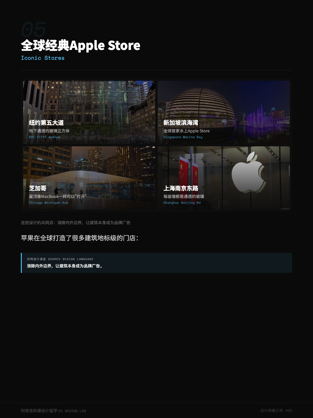 全球地标级 Apple Store：玻璃立方体与水上球体